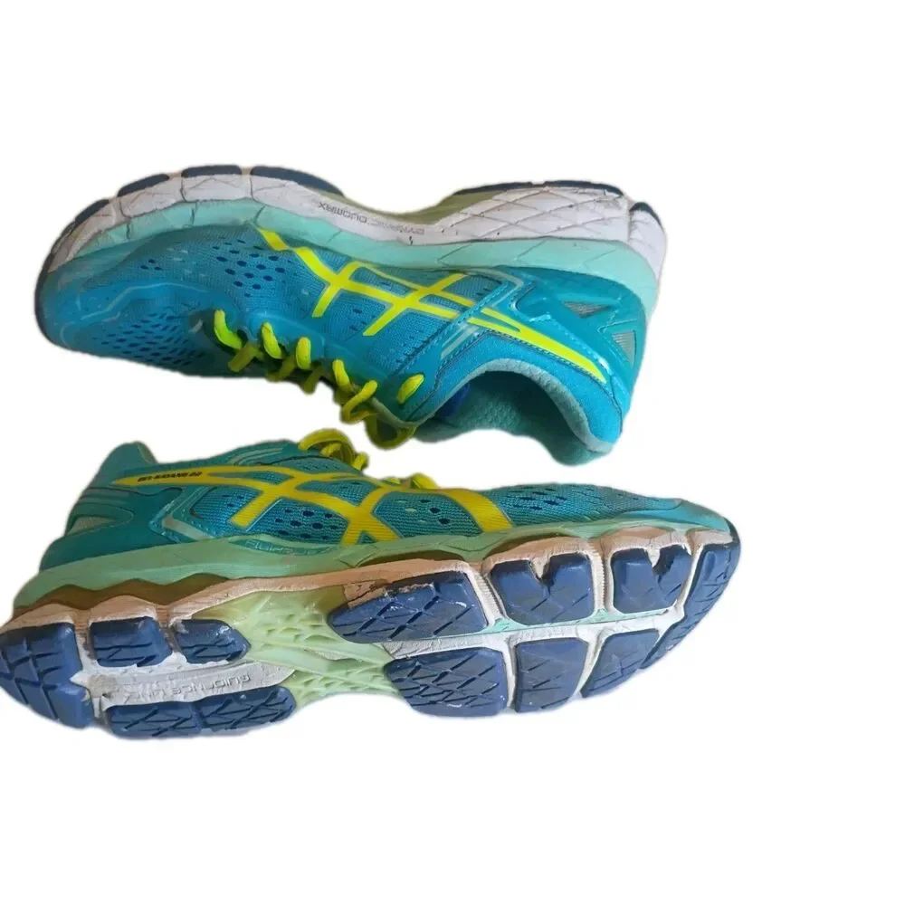 ASICS Gel Kayano 22 Running Shoes Sneakers Walking Blue Women's Size 7